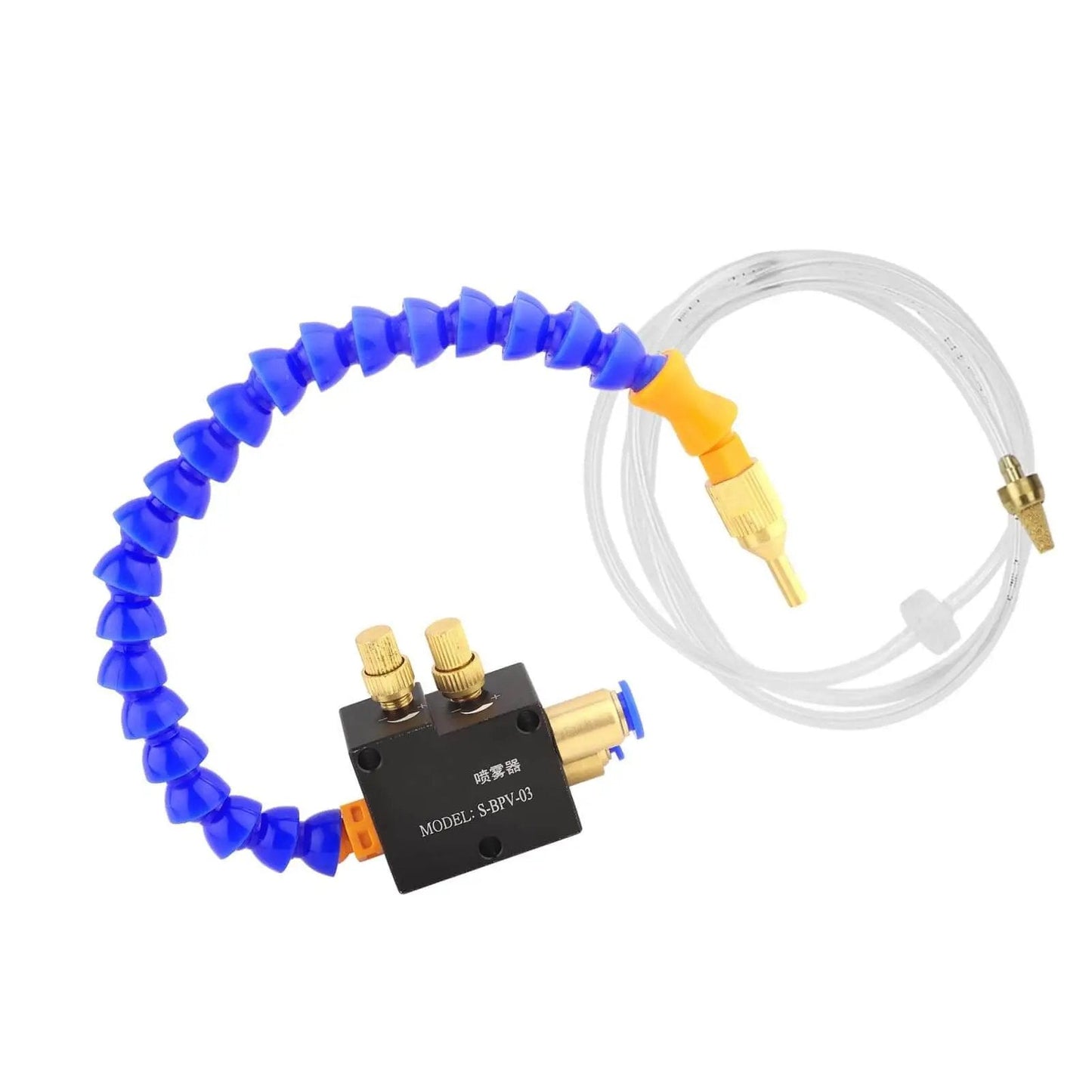 Pro Grade Universal Coolant Lubricant Sprayer System for CNC Lathe and Milling Machines Kit with adjustable nozzle and fittings
