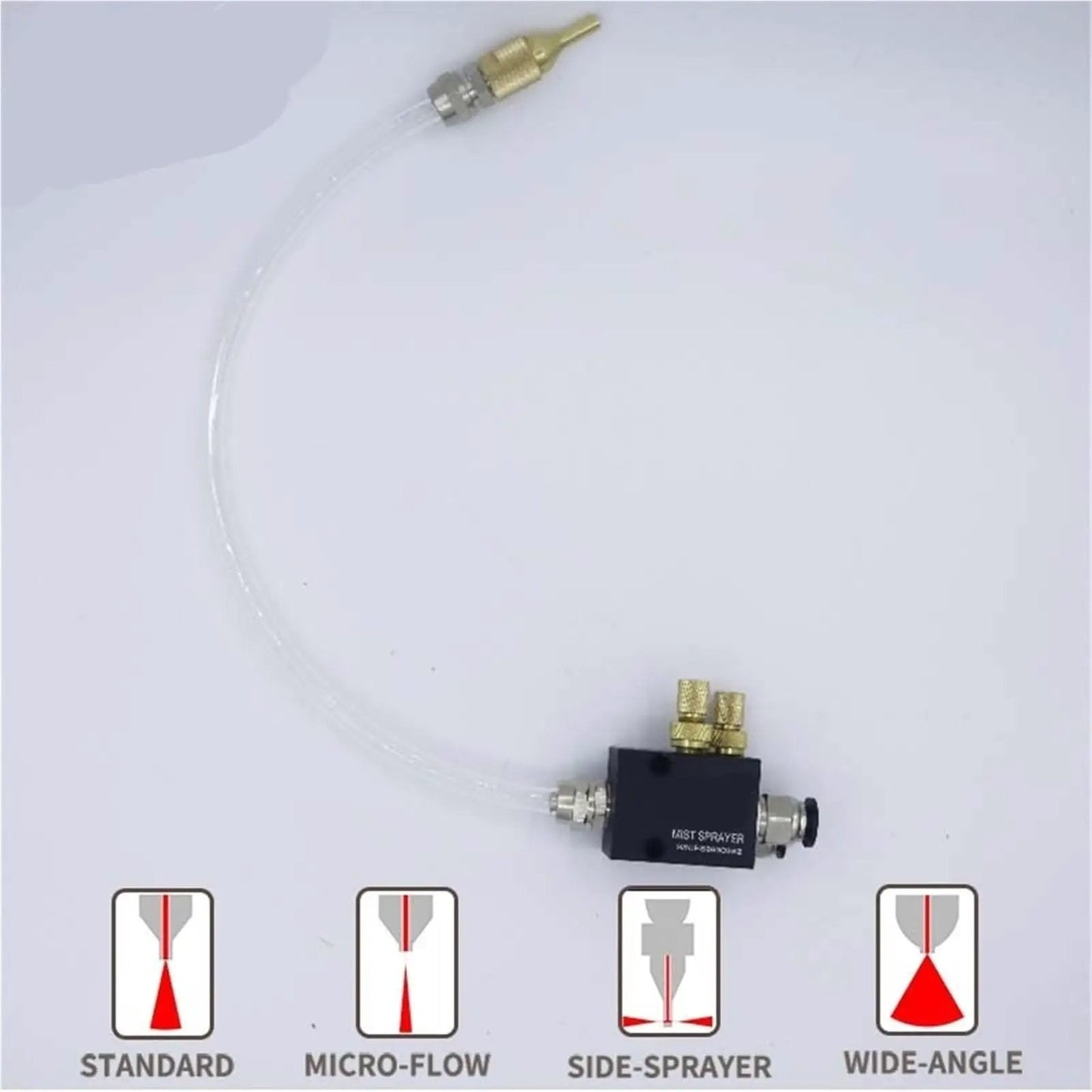 CNC Coolant Mist System For Lathe Milling Drill Tools Lubrication Spray Unit Engraving Machine 8mm pipe metal body wide-angle