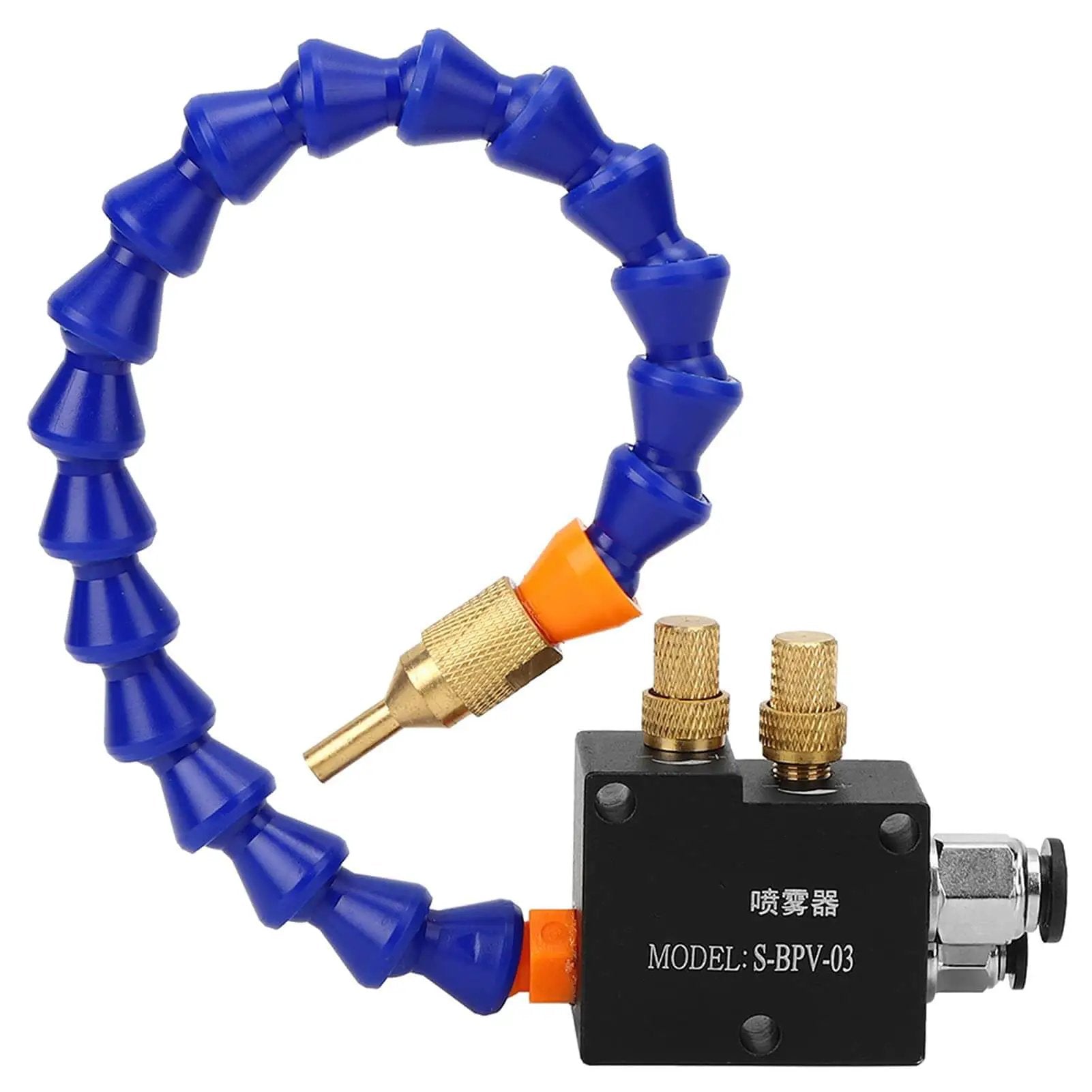 Cooling Mist Spray System For CNC Lathe And Milling Machines Water Coolant Sprayer Kit with flexible hose and brass nozzle