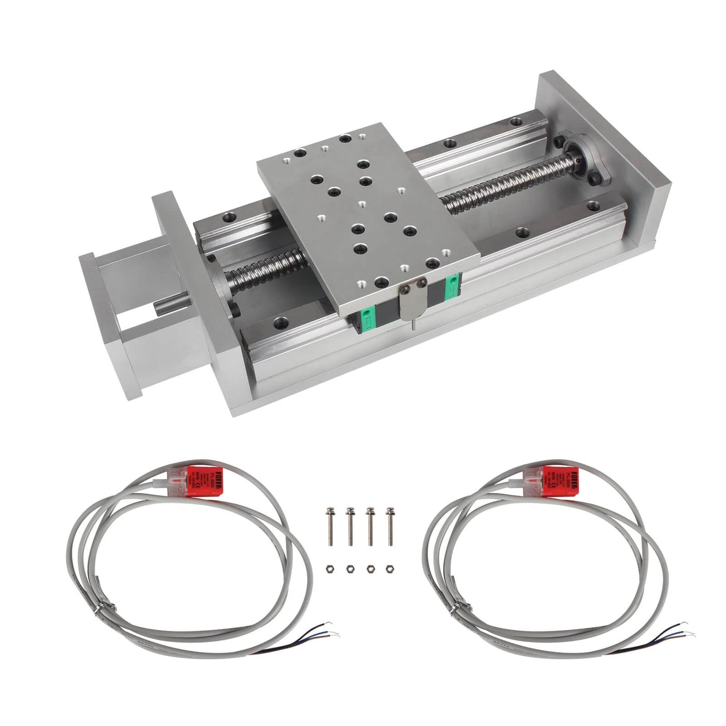300mm/11.81" Stroke CNC Linear Stage Motion Actuator X/Y/Z Axis Cross Sliding Table Double Linear Slide Rail Guide 1605 Ballscrew