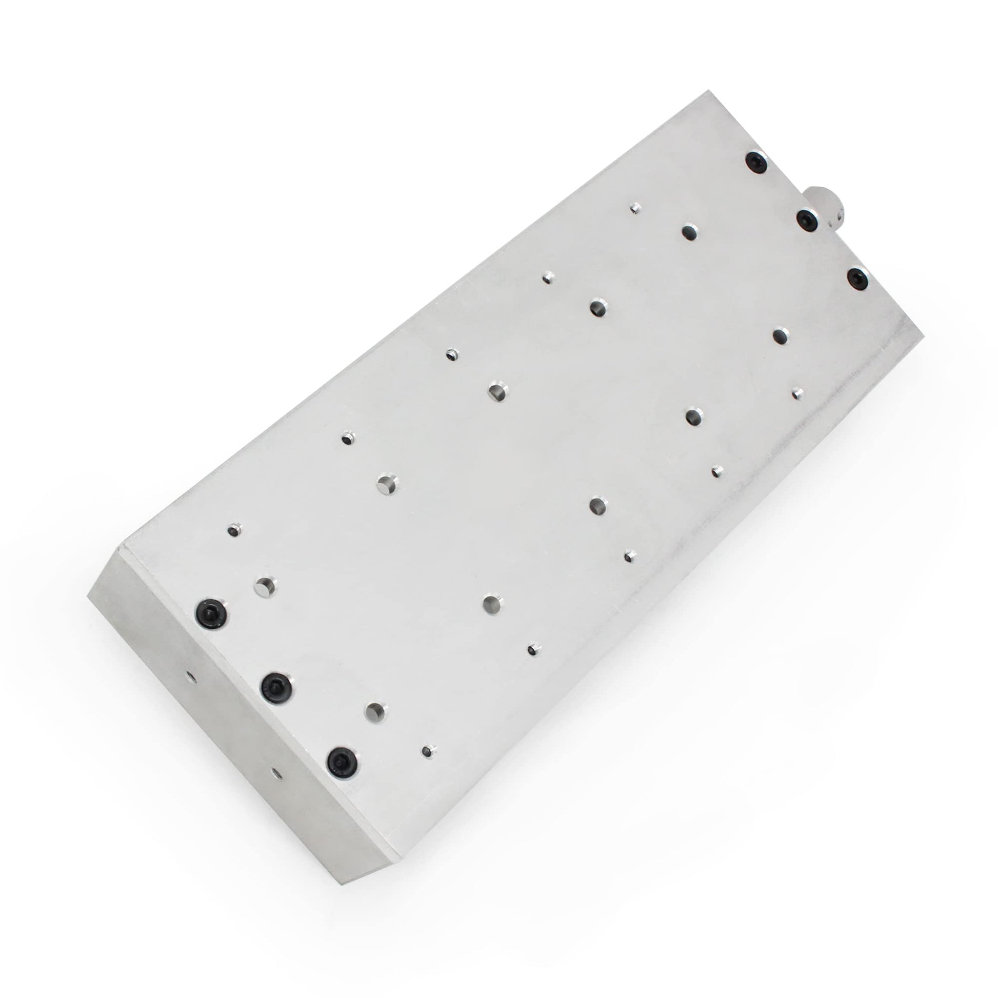 Top view of 300mm/11.81" Stroke CNC Linear Stage Motion Actuator X/Y/Z Axis Cross Sliding Table Double Linear Slide Rail Guide plate.