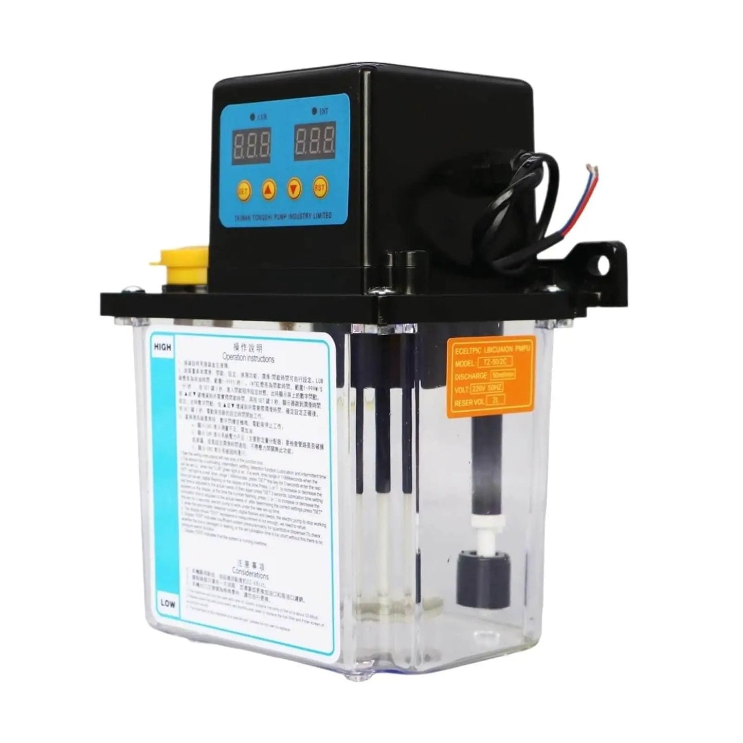 Automatic CNC Lubrication Pump 2L Electro Magnetic Oil Lubricator For Machine Tools Reduces Wear And Friction AC110V unit