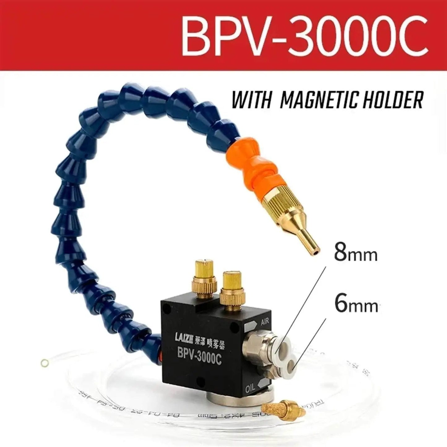 Mist Coolant Lubrication Spray System for CNC Lathe Milling and Drilling Engraving Machines with 8mm Pipe Cooling