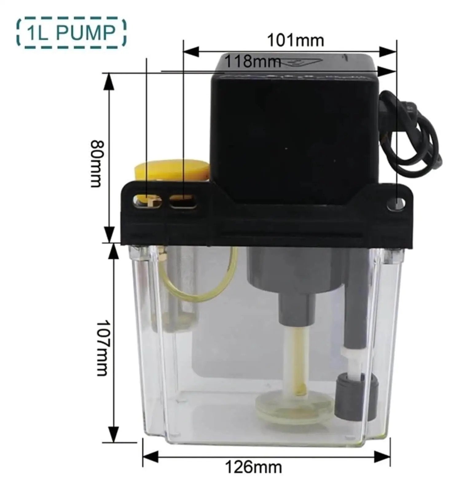 Auto Lubrication Pump For CNC Machines And Tooling Electromagnetic Oil Lubricator 1L Capacity AC220V 4Mm Fittings Compact