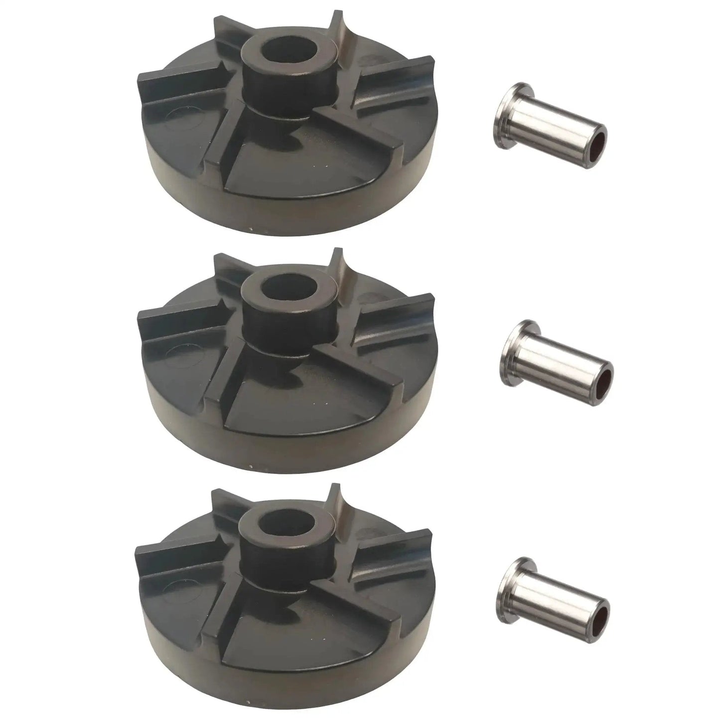 Standard Impeller And Bearing Sleeve Replacement Kit For Commercial Coffee Equipment, showing three 3220 bearing sleeves and three 3587 impellers.