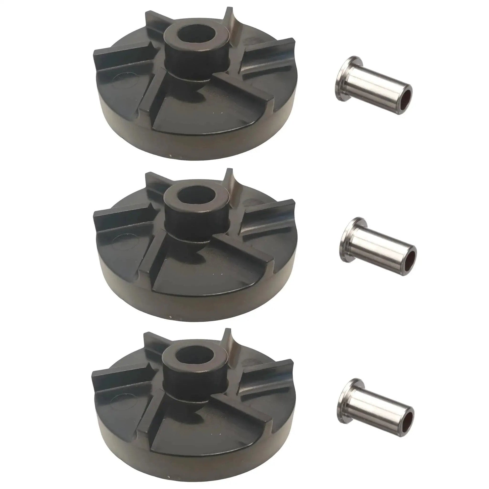 Standard Impeller And Bearing Sleeve Replacement Kit For Commercial Coffee Equipment, showing three 3220 bearing sleeves and three 3587 impellers.