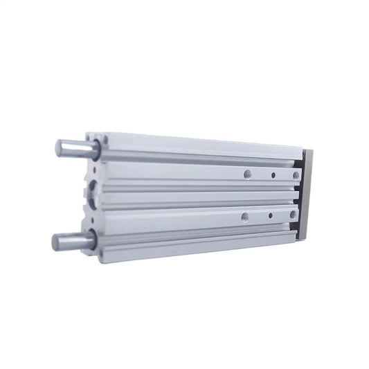 Side view of Compact 16mm Bore Pneumatic Double Acting Cylinder With Slide Bearing And MGPL Ball Bushing Actuator Heavy Duty