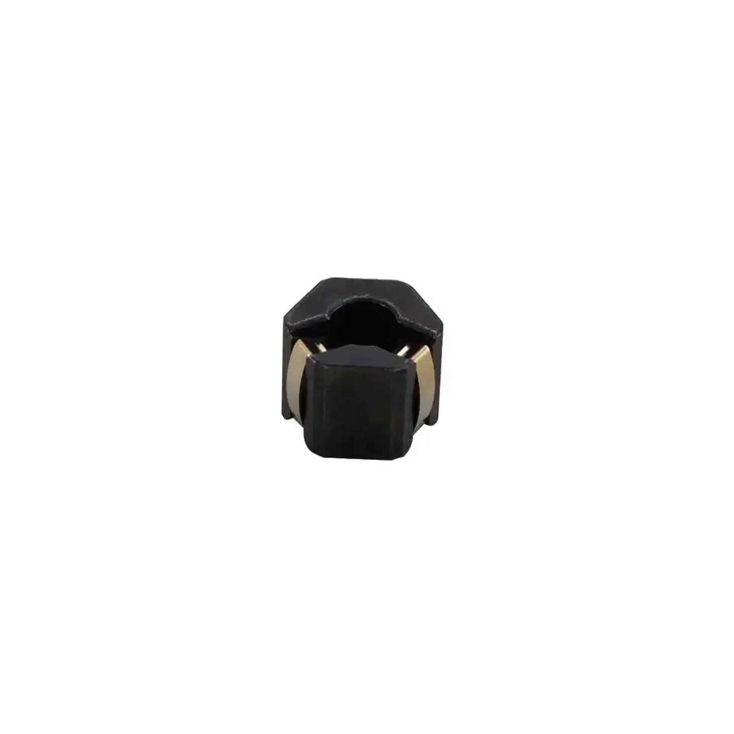 Compact 24V DC electromagnetic brake for NEMA 17 stepper motors, delivering 0.25Nm torque, front view