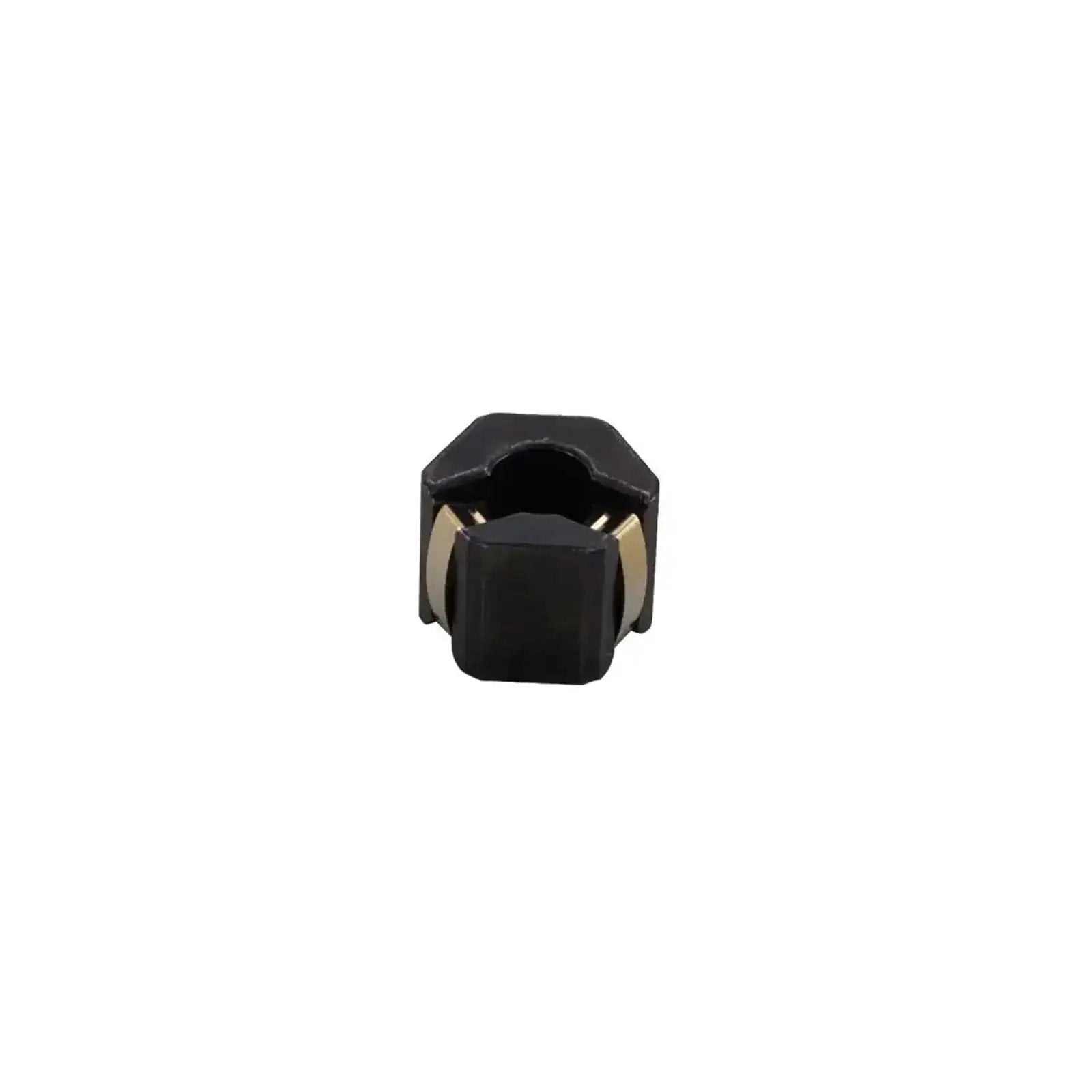Compact 24V DC electromagnetic brake for NEMA 17 stepper motors, delivering 0.25Nm torque, front view