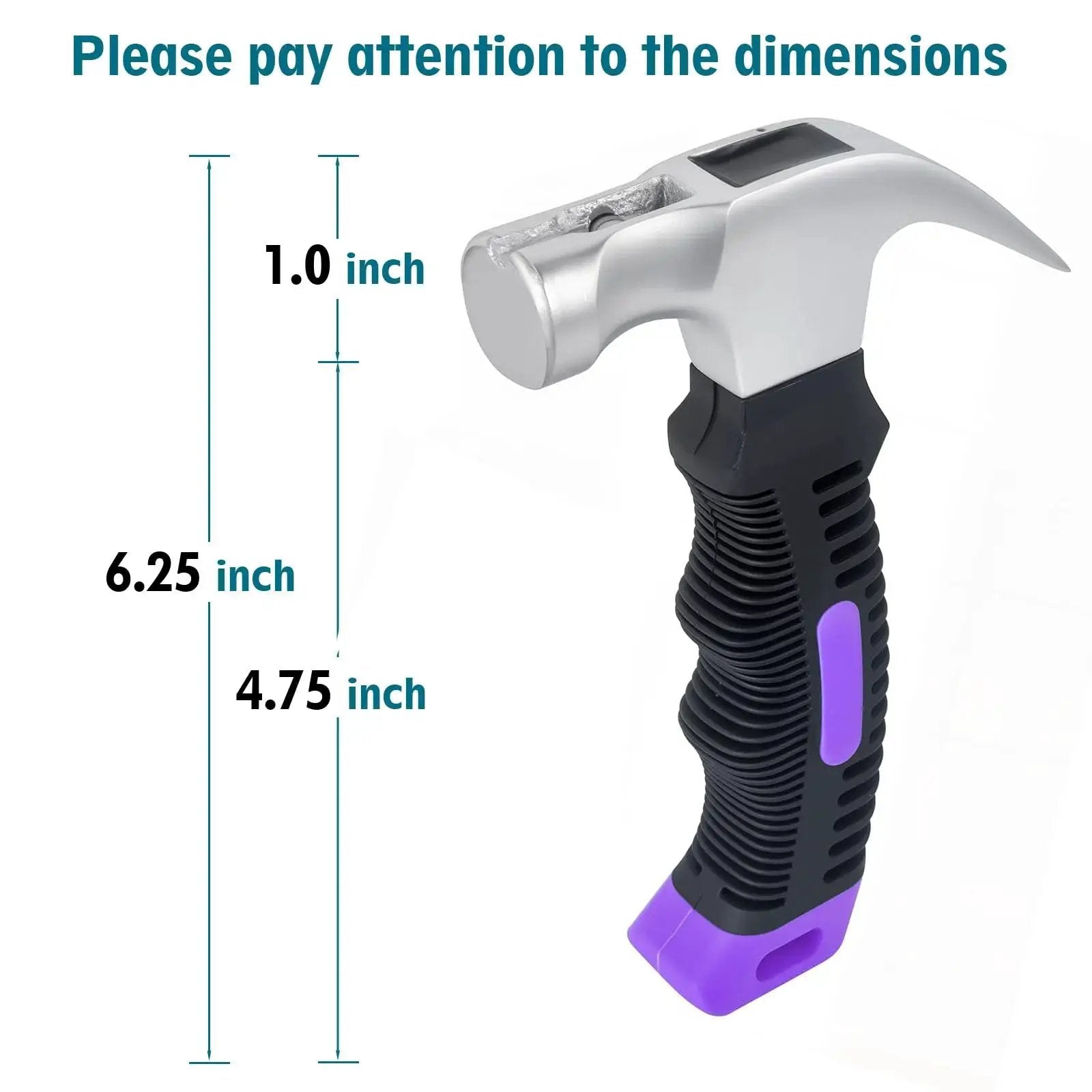 Compact 8 oz claw hammer with a magnetic nail holder delivers precise control for DIY, camping and home projects.