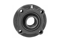 Front view of 45mm piloted flange bearing unit UCFCS209C4HR23 high-temp 450°F flange cartridge, sealed ball bearing insert.