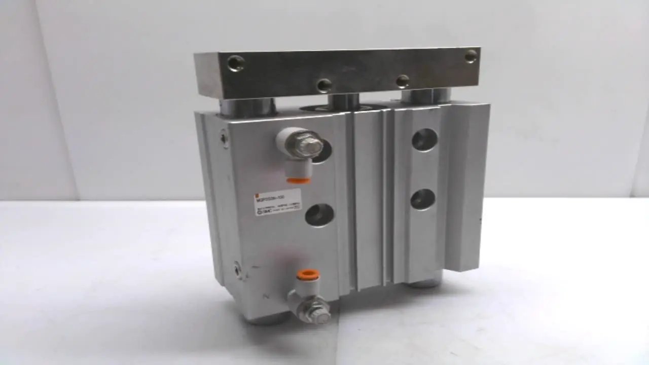 MGP Compact Guide Cylinder 50mm Heavy Duty Actuator With Slide Bearing For High Side Load Applications Used In Material Handling And Lifting By SMC MGPS50N-100