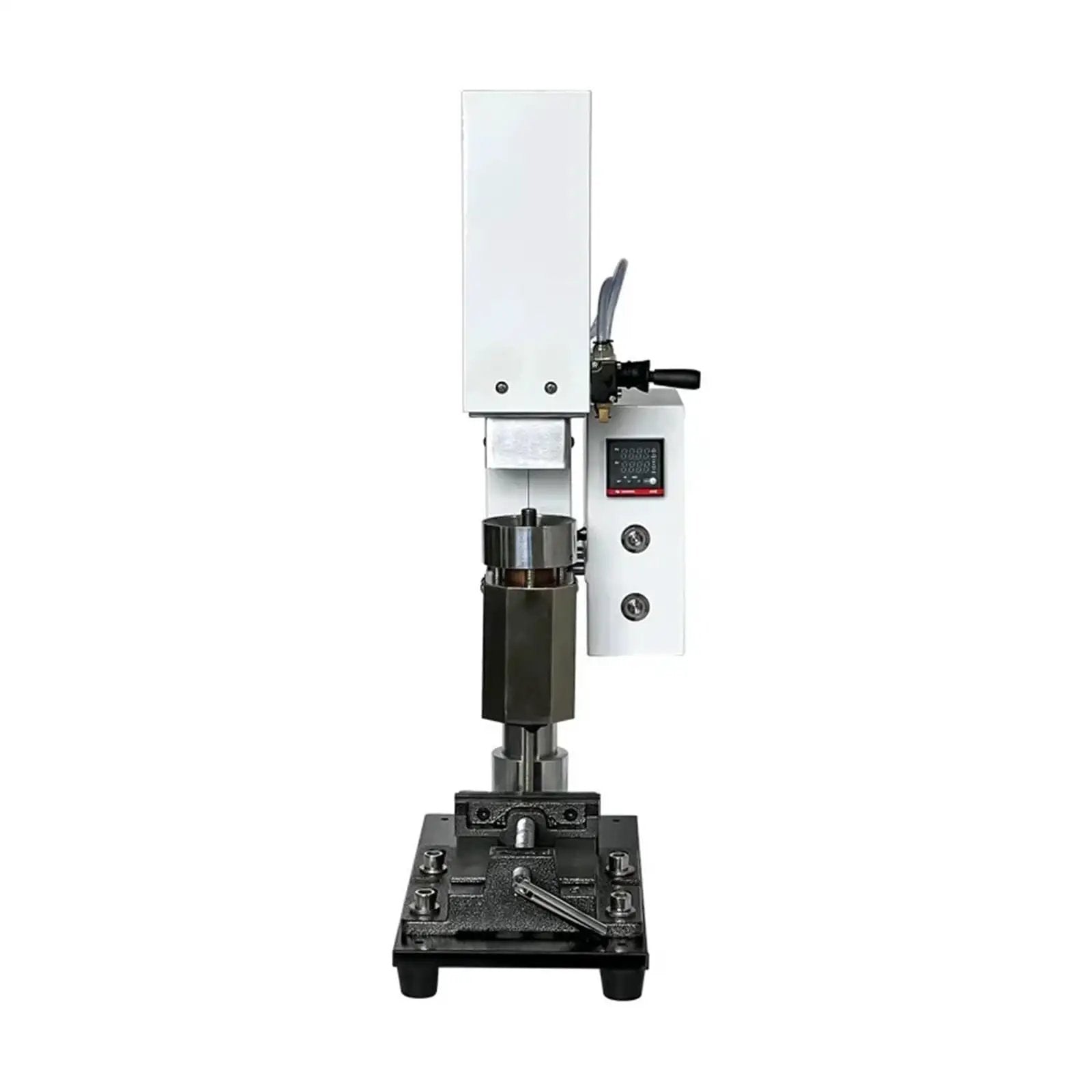 Vertical Injection Molding Machine For Laboratory Use with compact pneumatic handle and precise temperature control, front view