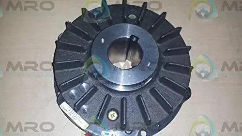 Compact shaft-mounted friction brake with a 1.938 inch bore and 1600 in-lbs torque at 80 psi, designed for space-constrained conveyors.