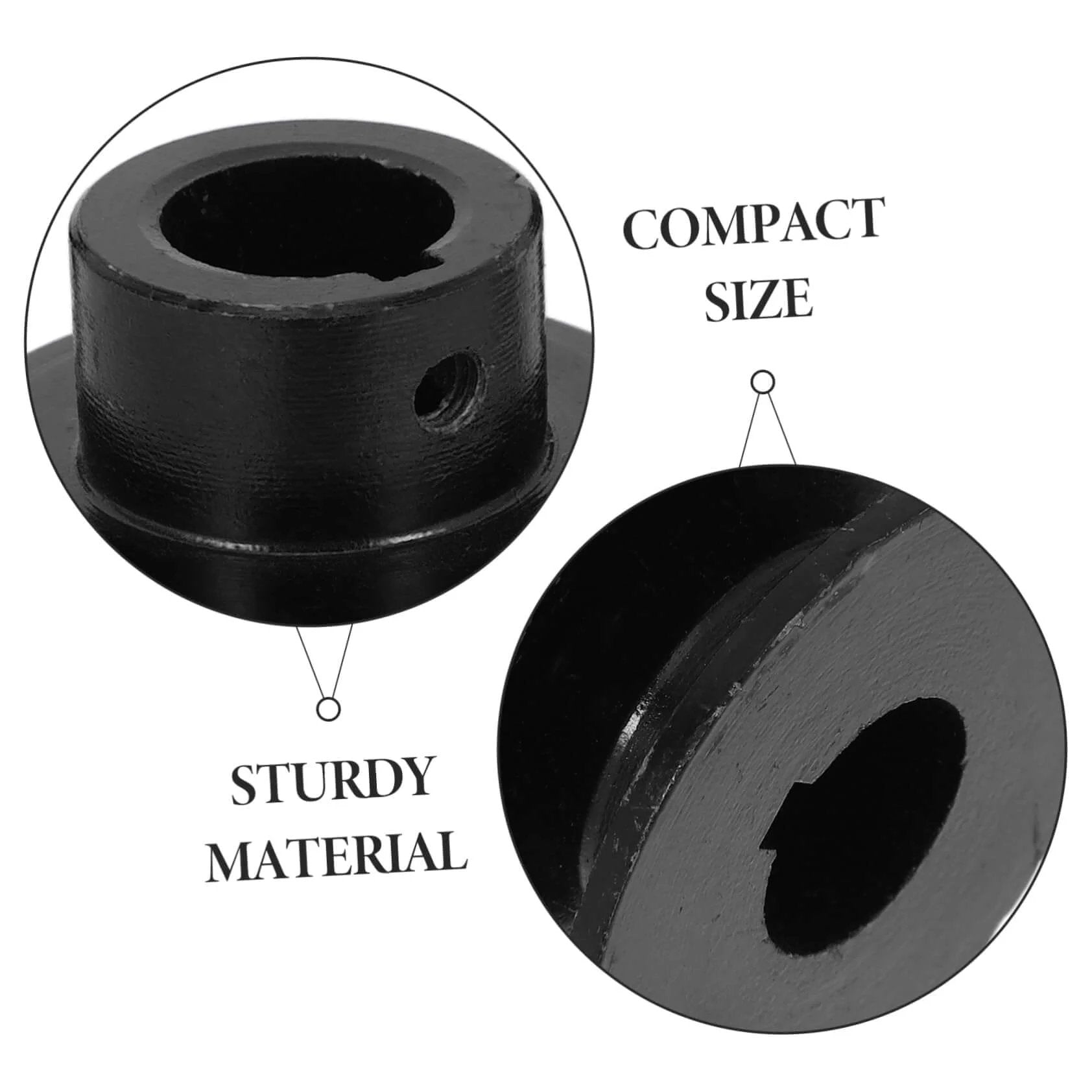 Close-up of compact size and sturdy material of the Sturdy Type Double Slot Pulley Gas Engine Groove V-belt Sheave Replacement.