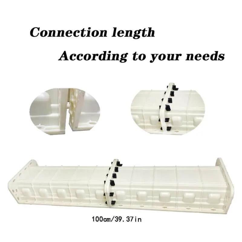 2 Pack Precast Baluster Rail Concrete Molds For Balcony Railings With Roman Column Style 19.68 Inch Long Plastic Garden Cement Molds