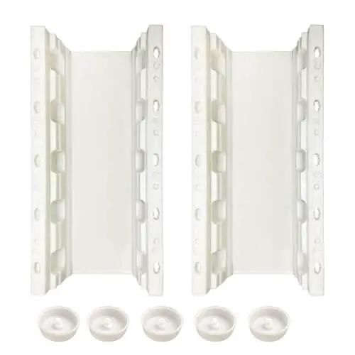 2 Pack Precast Baluster Rail Concrete Molds For Balcony Railings With Roman Column Style 19.68 Inch Long Plastic Garden Cement Molds