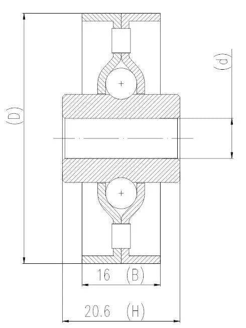 Conveyor Skate Roller Bearings 8.1x50x24 10-Pack Bearings