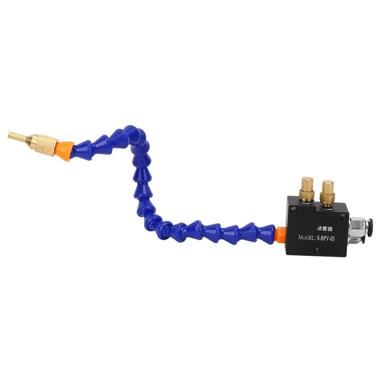Pro Grade Universal Coolant Lubricant Sprayer System for CNC Lathe and Milling Machines Kit flexible blue nozzle