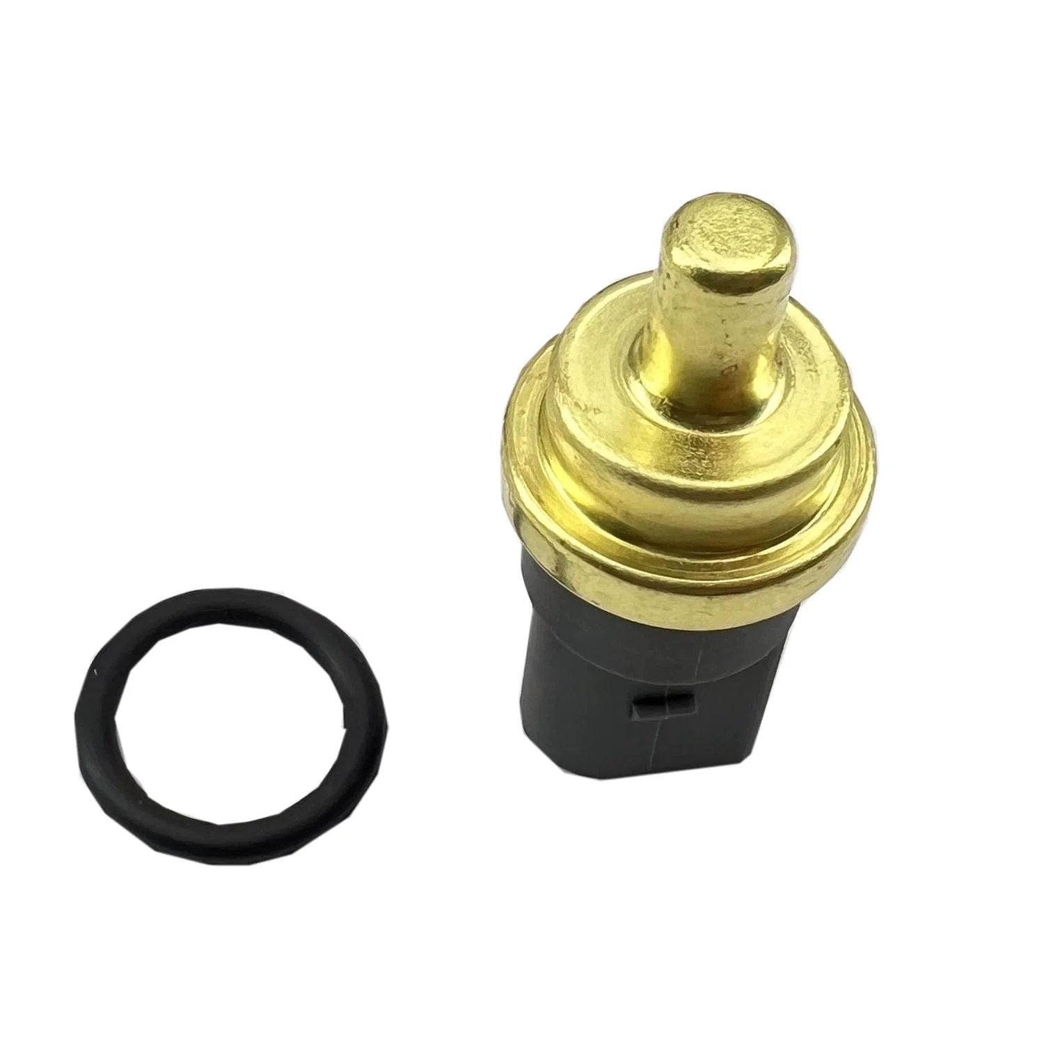 Coolant Temperature Sensor 158-0784 ECT Replacement For Audi VW Vehicles, brass top, plastic base, includes O-ring.