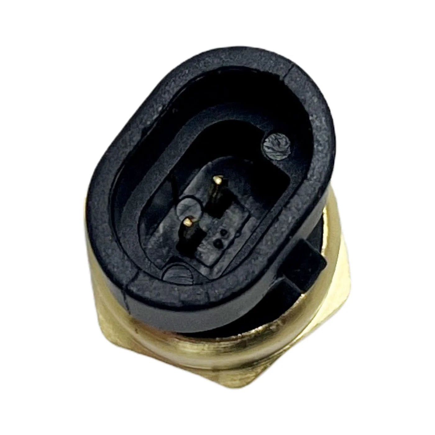 Coolant Temperature Sensor Replacement For Chevrolet Silverado 1500 Tahoe Impala Malibu Sierra 1500 Yukon 1999 2018 2000 2019 Non OEM Accessory With 1 Sensor showing bottom view of connector.