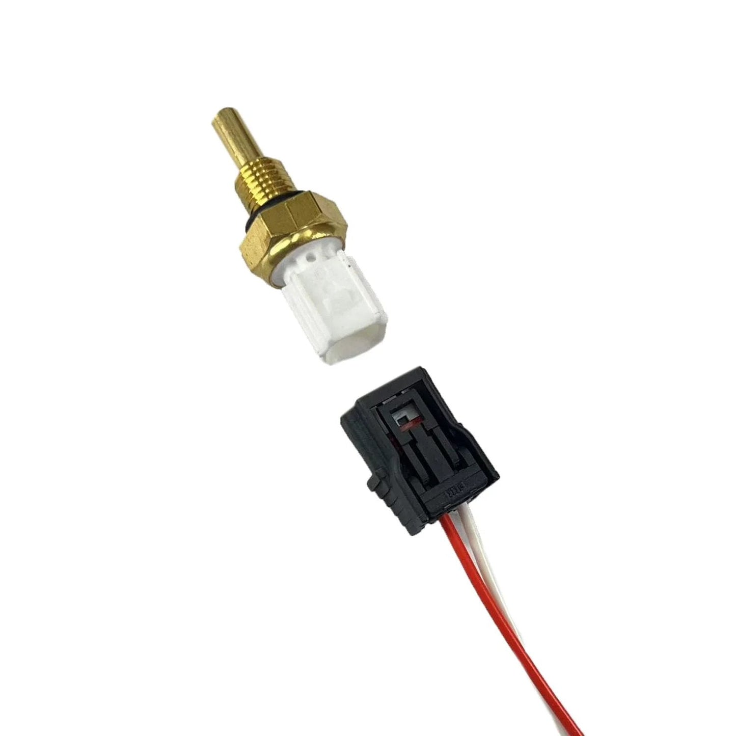 Coolant Temperature Sensor With Connector Pigtail Harness For Honda Cars And SUVs For Honda Fans Compatible With Accord Civic Crosstour Fit Odyssey Pilot Ridgeline And More 37870 Series Replacement Sensor, showing sensor and connector pigtail.