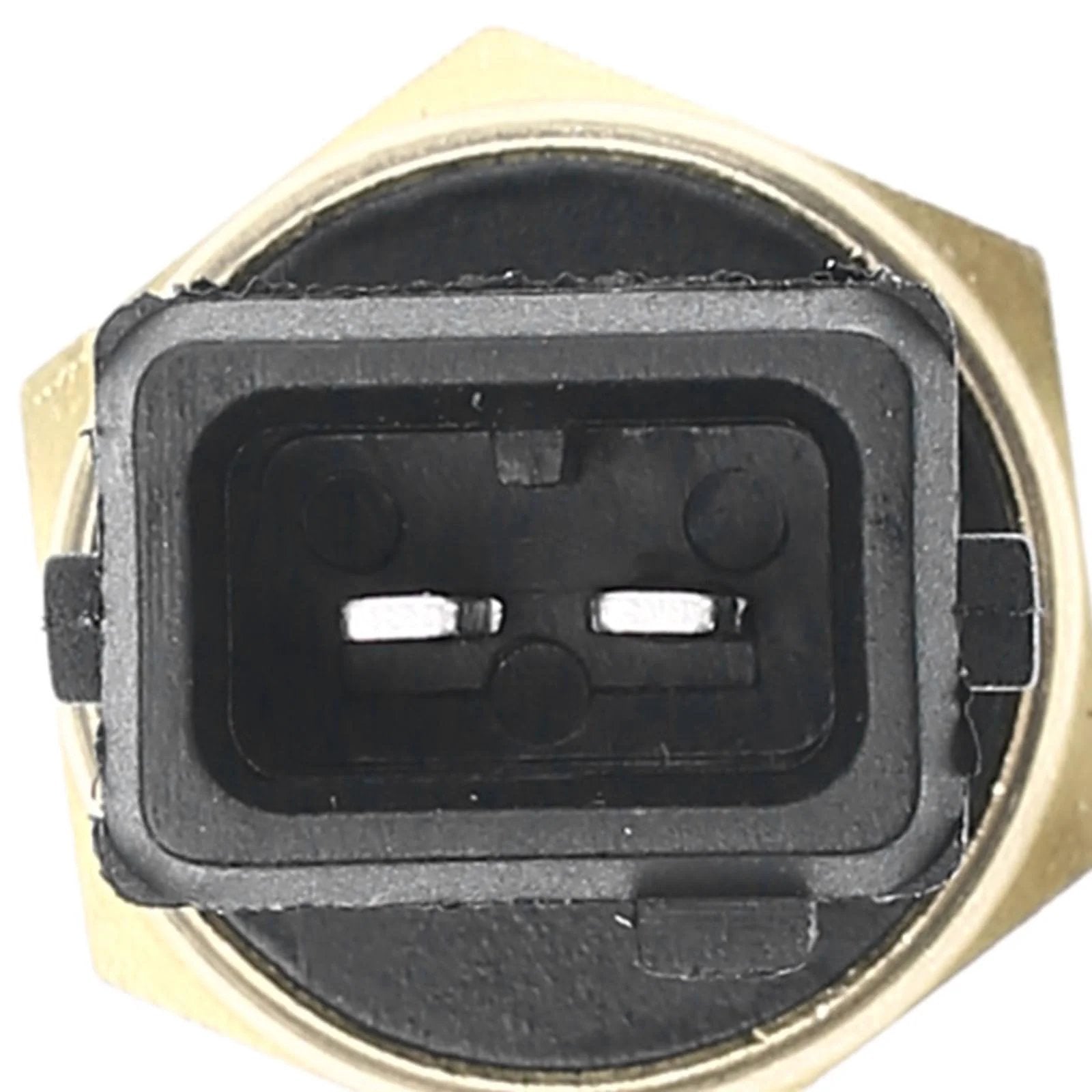 Close-up view of the connector of Premium Coolant Temperature Sensor Fits BMW 128i Through 760Li And Land Rover Models for installation.
