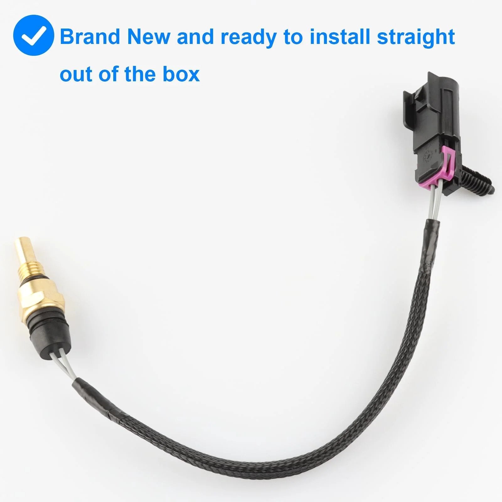 Coolant Temperature Sensor 213-4233 2134233 Direct Fit Replacement with connector and wire for easy installation.