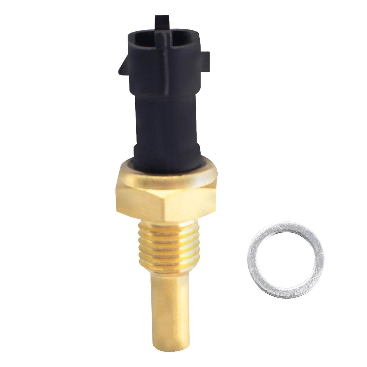 Coolant Temperature Sensor For Buick Cadillac Chevy GMC Saturn Cars Replaces 12639899 213-4777 with metal casing and connector