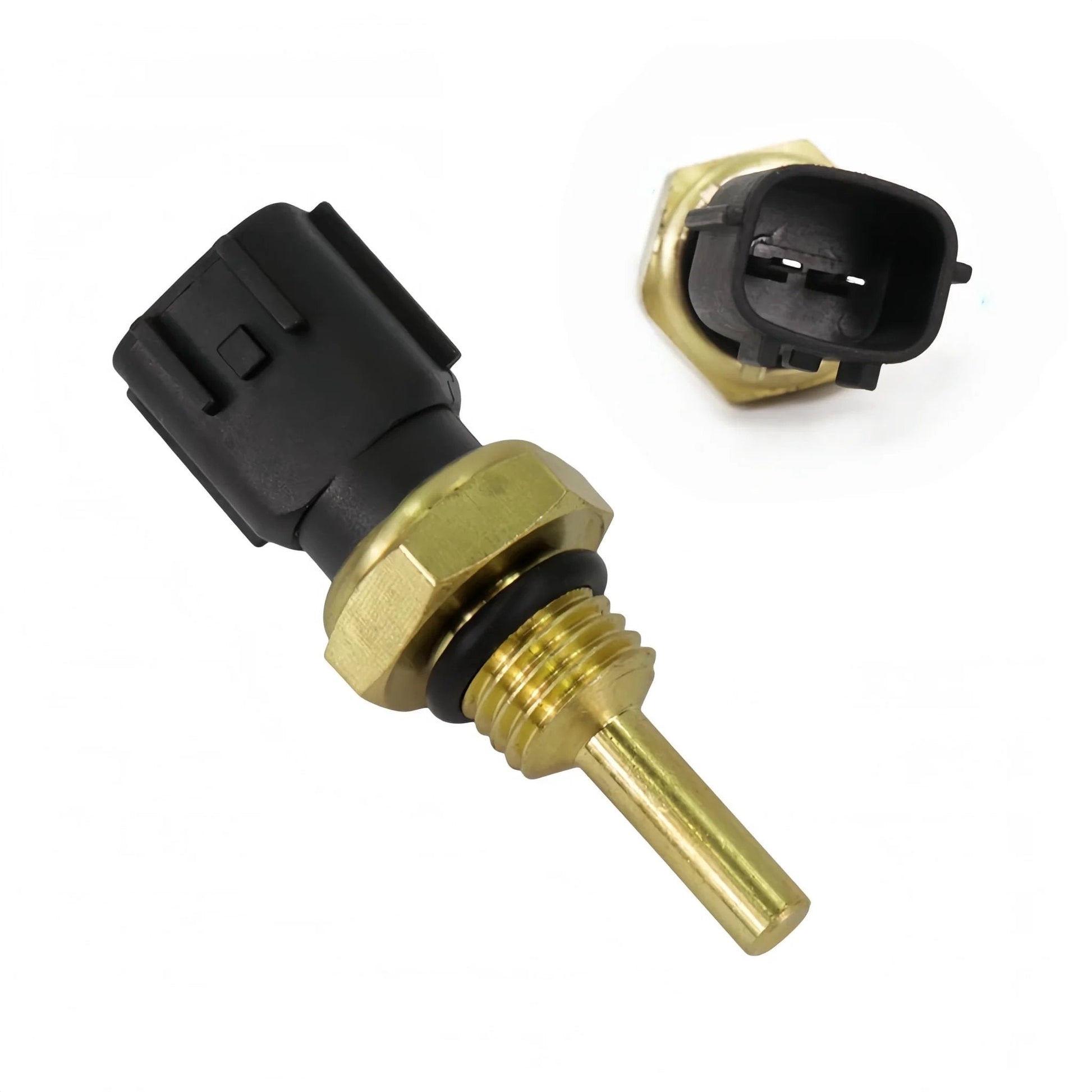 Coolant Temperature Sensor Replacement For Infiniti And Nissan Vehicles With TX78 22630 0M200 158 0606 22630 7Y000 OEM Numbers, front view showing sensor design.