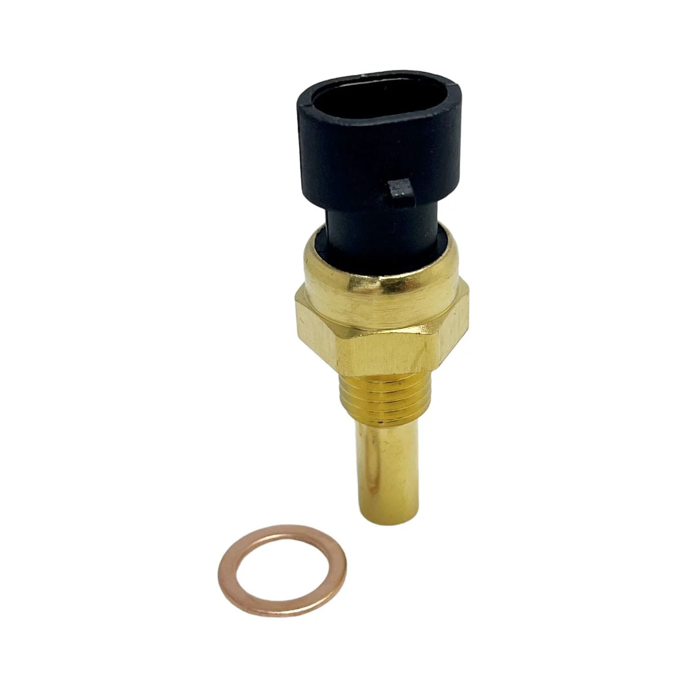 Coolant Temperature Sensor Replacement For Chevrolet Silverado 1500 Tahoe Impala Malibu Sierra 1500 Yukon 1999 2018 2000 2019 Non OEM Accessory with 1 sensor, brass and plastic material.