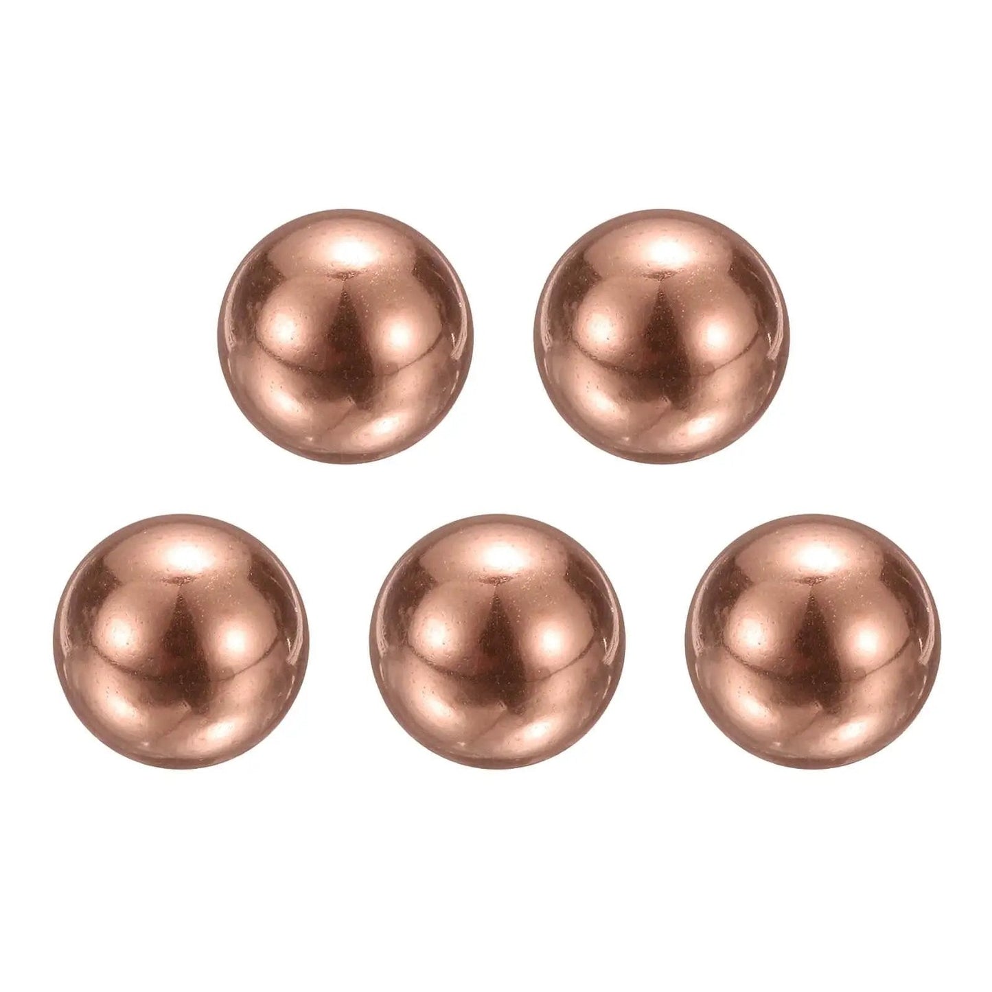 Solid Copper Bearing Balls 12mm Diameter Set Of 5 With G200 Precision For Machinery Automotive And DIY Projects Made From Corrosion Resistant T2 Copper By uxcell