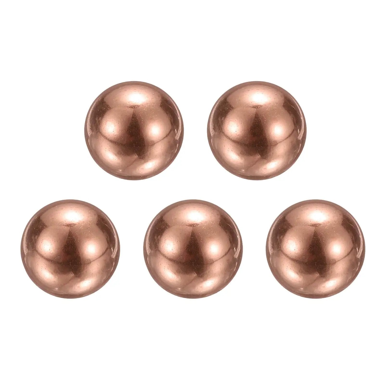 Solid Copper Bearing Balls 12mm Diameter Set Of 5 With G200 Precision For Machinery Automotive And DIY Projects Made From Corrosion Resistant T2 Copper By uxcell