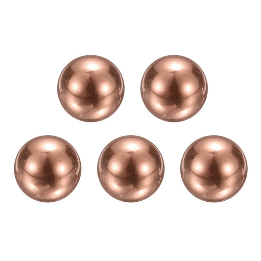 Solid Copper Bearing Balls 12mm Diameter Set Of 5 With G200 Precision For Machinery Automotive And DIY Projects Made From Corrosion Resistant T2 Copper By uxcell
