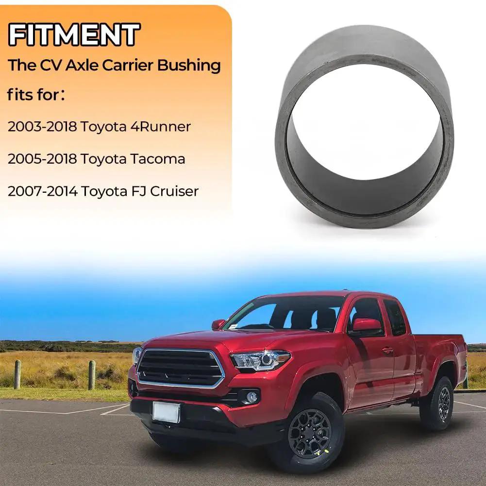 Front Axle Bushing For Toyota 4Runner FJ Cruiser Tacoma With Clamshell Design Drive Shaft CV Bearing Replacement shown with truck.