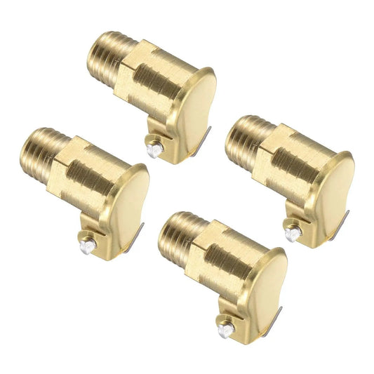 Copper Oil Cup Cap M8x1 Thread For Industrial Lubrication, set of 4 copper spring grease caps for continuous drip lubrication systems.