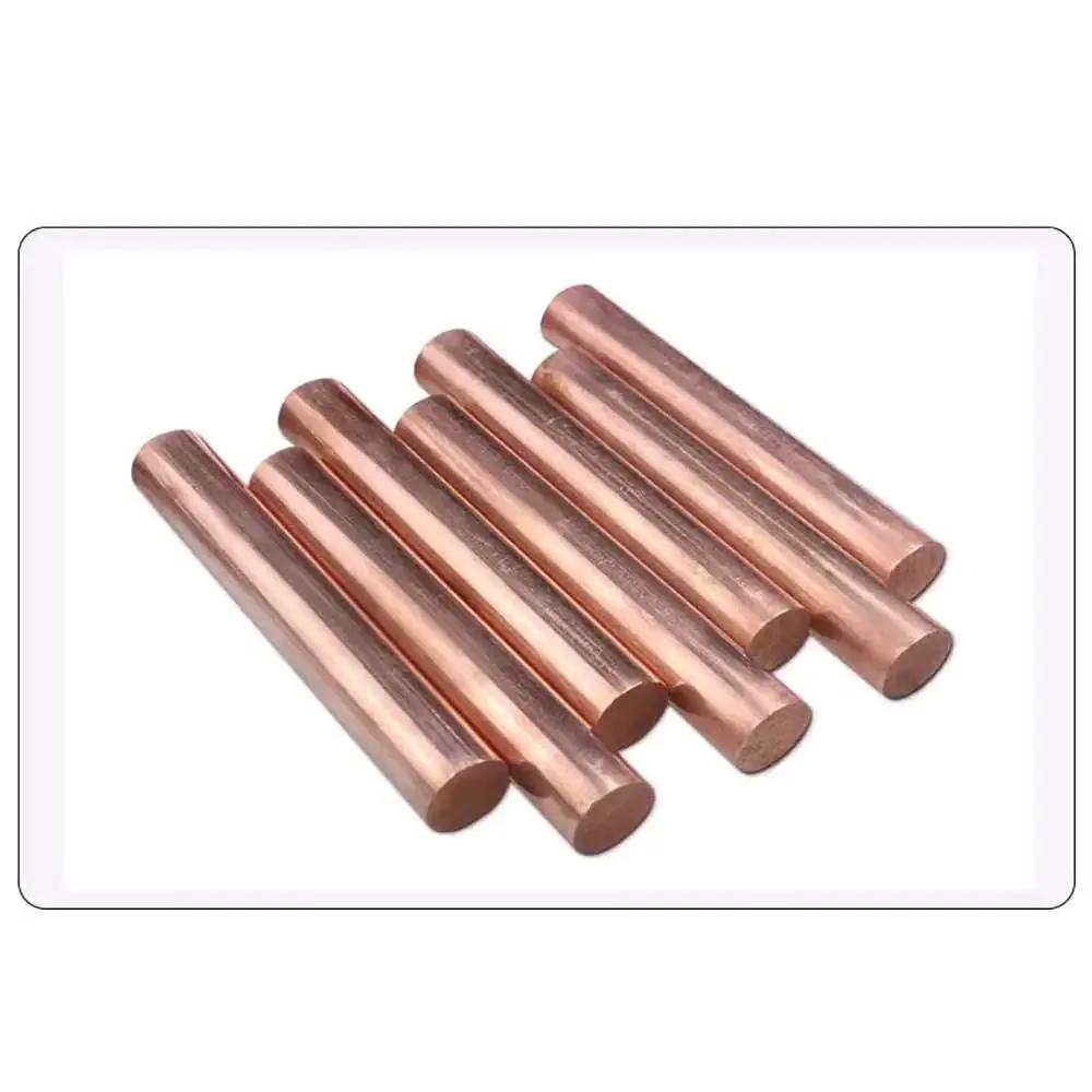 Pure Copper Round Rods Set 10 Piece 15.7 Inch Length 3mm Diameter 99.9 Percent Pure Copper for Grounding Gardening Crafts and Metalworking