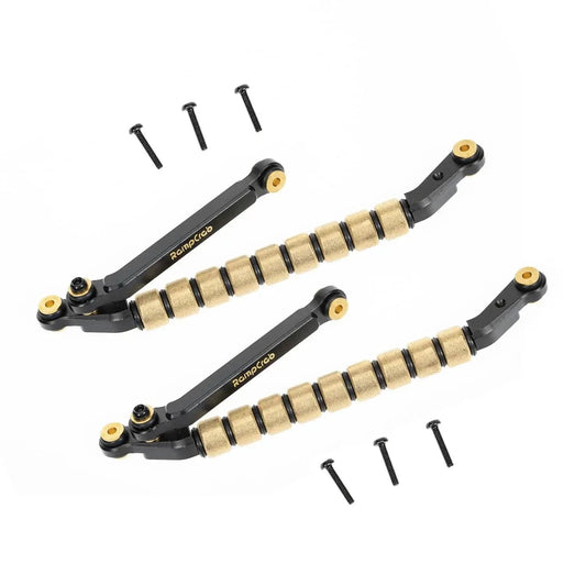 Copper Sleeve Bearing Steering Link Kit For SCX24 And AX24 With 4mm Axles 2 Sets with 9 Copper Bearings, Brass Ends, and Screws