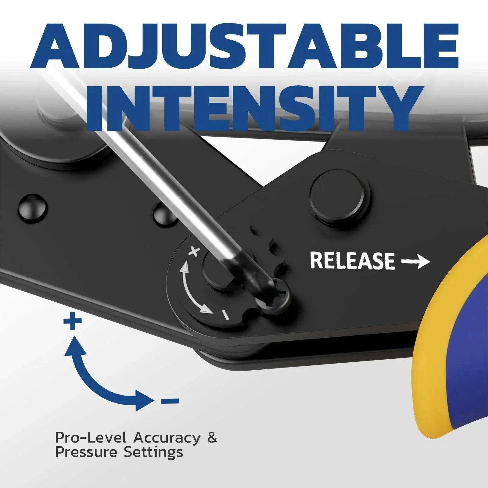 Adjustable intensity settings on Crimping Tool For Heat Shrink Connectors AWG 26 To 10 Ratchet Wire Terminal