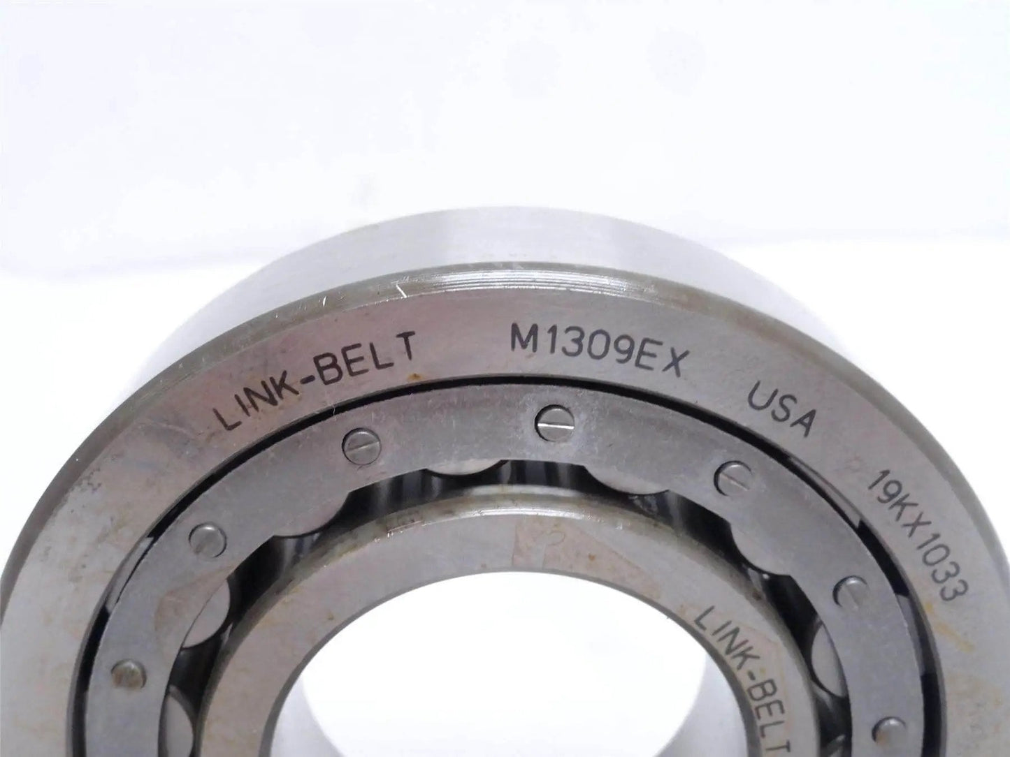 Industrial Cylindrical Roller Bearing 45mm ID X 100mm OD, 25mm Width, C0 Internal Clearance Rexnord MA1309EX close-up view
