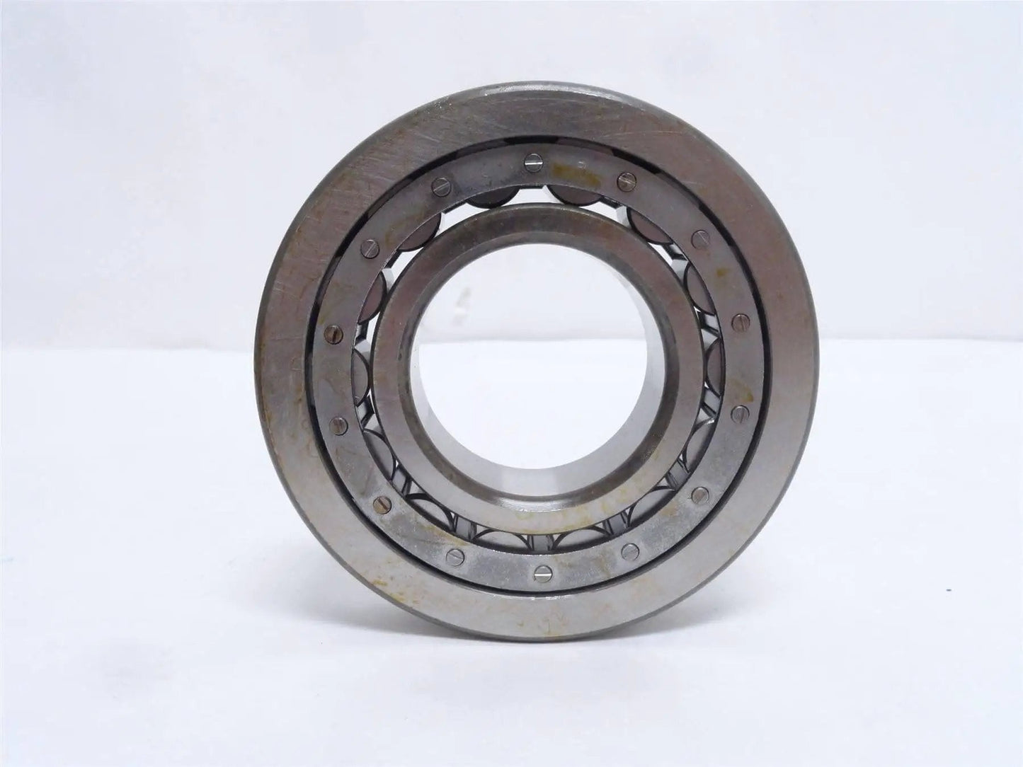 Front view of Industrial Cylindrical Roller Bearing 45mm ID X 100mm OD, 25mm Width, C0 Internal Clearance Rexnord MA1309EX