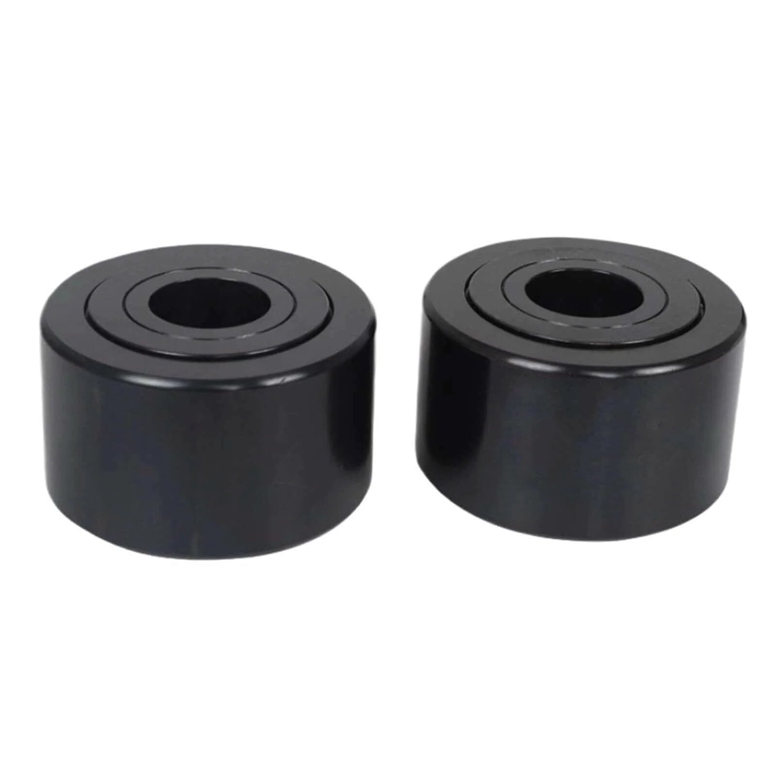 ✝️ 1PCS CYR1 1/4 S 3/8 S YCRS-20 track rollers cam follower bearing, black, front view, 9.525mm inner diameter, 20.638mm height.