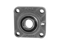 Front view of UCF208RT 40mm Wide Set-Screw Sealed Ball Bearing Insert for 4-Bolt Flange, Cast Iron Housing