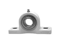 1-1/4 in Zinc Pillow Block Bearing Insert Set-Screw RF White Single Row Ball Unit for Shaft Support Mount Linear Slide Conveyor Applications UCPPL206 Compatible OEM Replacement