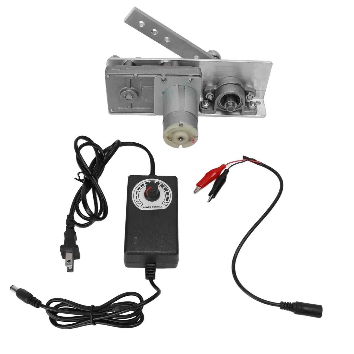 DC 24V Linear Actuator With Reciprocating Motor, 10 To 130 Mm Stroke, 45 Cycles Per Minute, Aluminum Alloy Body, US Plug, 100 To 240V Input