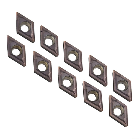 10 Pack DCMT070204-SM Carbide Indexable Inserts For Lathe Turning And Milling Pro Grade Precision For Stainless Steel Long Lasting Wear Resistant Compatible With SDJCR SDNCN SDQCR Tool Holders