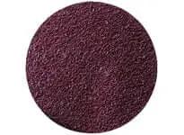 Close-up of a round, textured, maroon abrasive disc for sanding and surface preparation.
