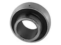 Single 30mm B6 Narrow Inner Ring Ball Bearing Insert with Set-Screw Locking, Sealed Contact Seal, Spherical OD, Relubrication