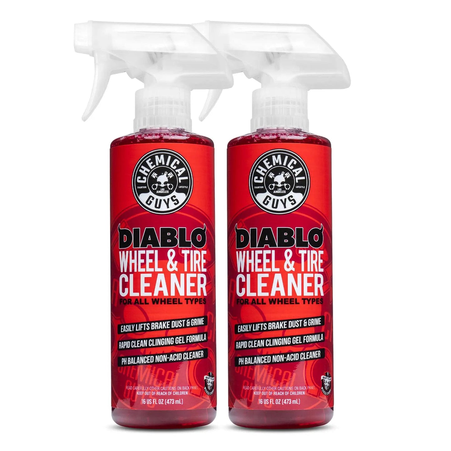 Diablo Wheel Cleaner Spray Two Pack 16 Oz Bottles Safe On Chrome Aluminum Painted Wheels