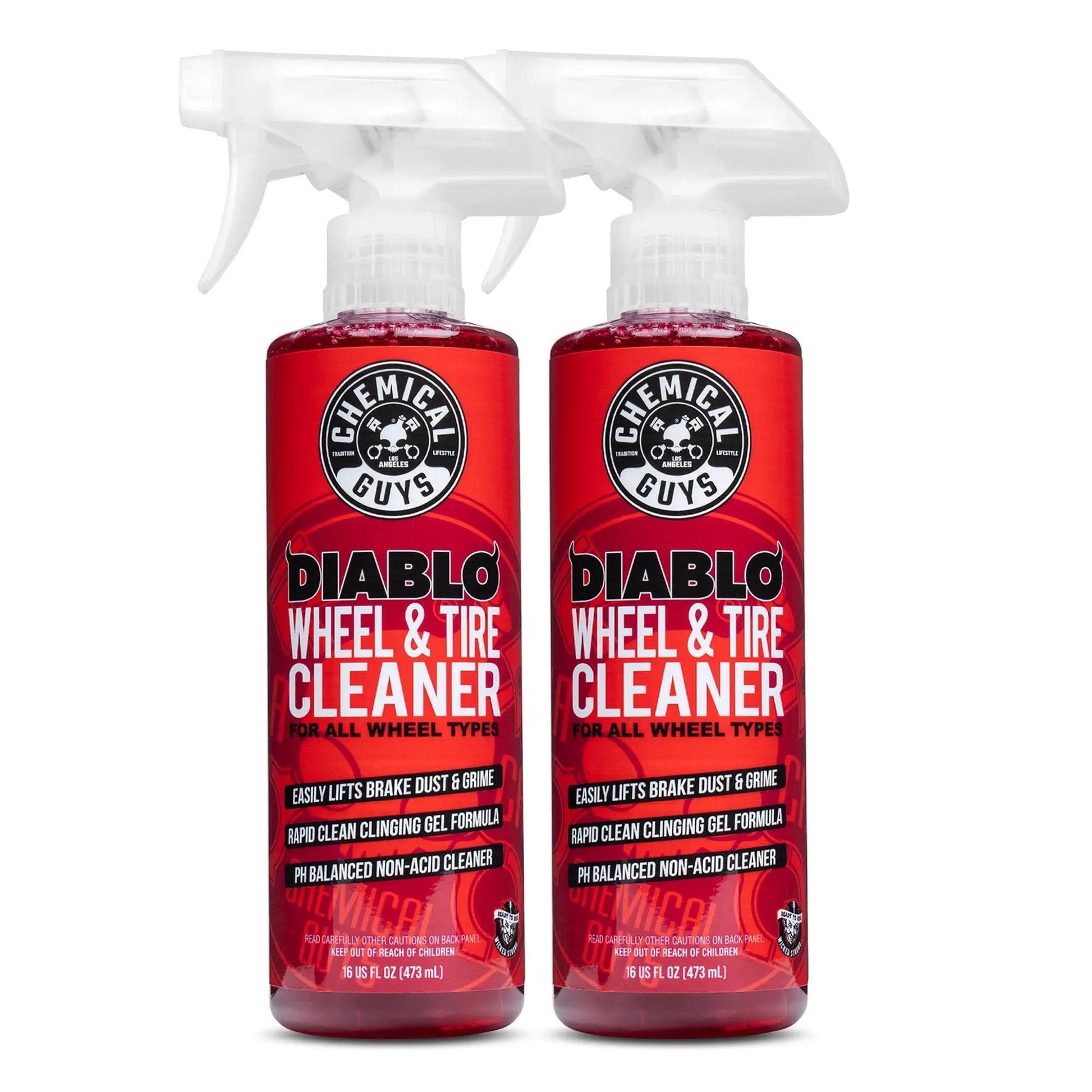 Diablo Wheel Cleaner Spray Two Pack 16 Oz Bottles Safe On Chrome Aluminum Painted Wheels